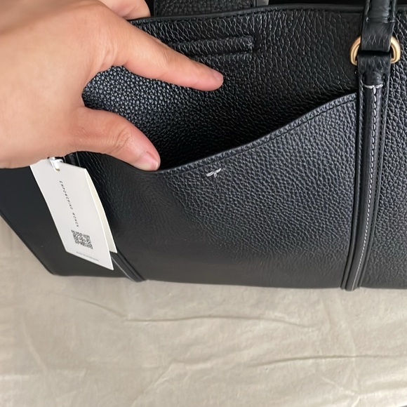 New✨ authentic tory burch thea large tote bag in black - Picture 12 of 16